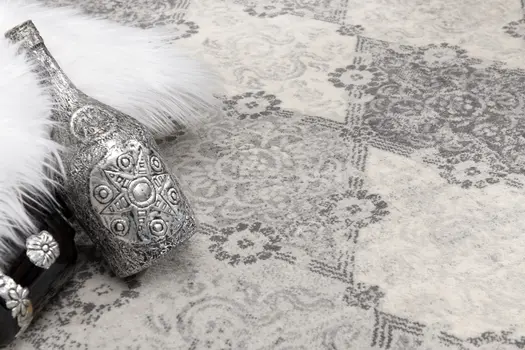 12' Gray And Beige Moroccan Runner Rug