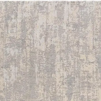 2' X 4' Gray And Beige Abstract Area Rug