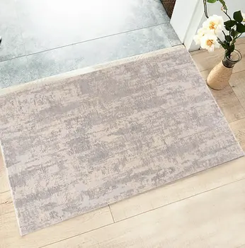 2' X 4' Gray And Beige Abstract Area Rug