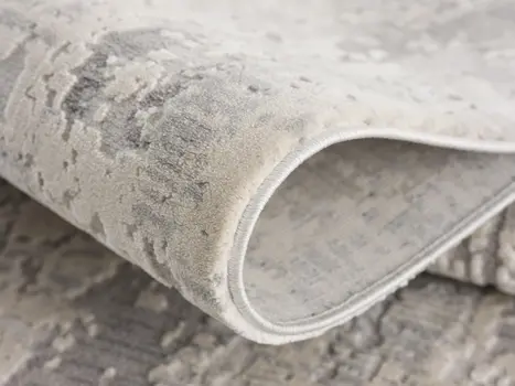 2' X 4' Gray And Beige Abstract Area Rug