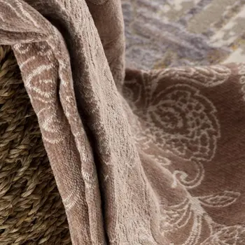 18' Gray And Beige Southwestern Runner Rug