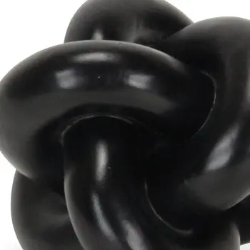 5" Black Resin Hand Painted Tabletop Sculpture