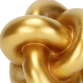 5" Gold Resin Hand Painted Tabletop Sculpture