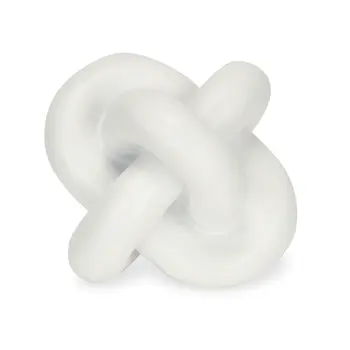 5" White Resin Hand Painted Tabletop Sculpture