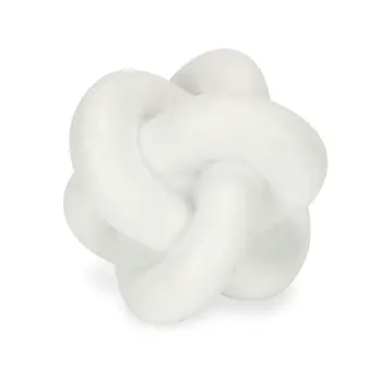 5" White Resin Hand Painted Tabletop Sculpture