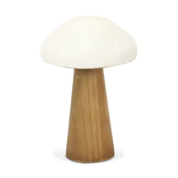 9" Brown Wood Hand Painted Tabletop Sculpture