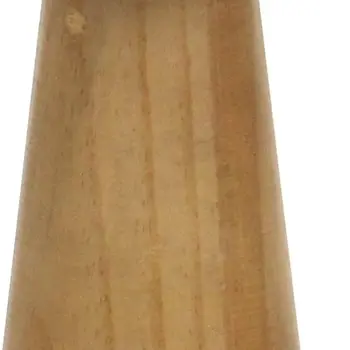 9" Brown Wood Hand Painted Tabletop Sculpture