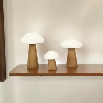 5" Brown Wood Hand Painted Tabletop Sculpture