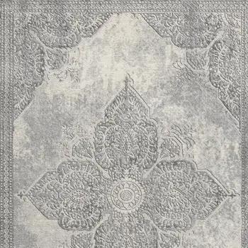 2' X 3' Gray And Beige Moroccan Area Rug