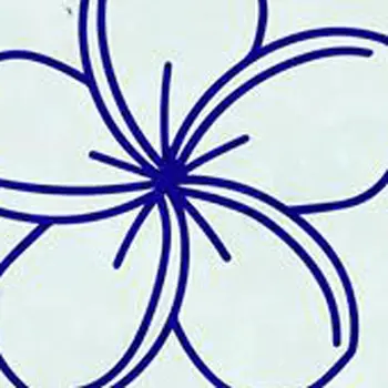 4" x 4" Blue Vinyl Arabesque Peel And Stick Removable Tiles