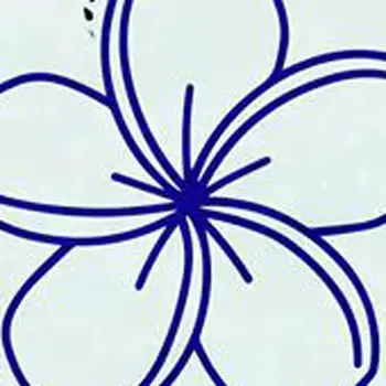 12" x 12" Blue Vinyl Arabesque Peel And Stick Removable Tiles