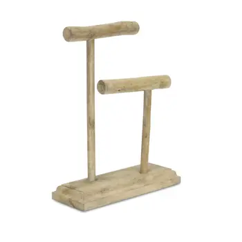 12" Brown Drift Wood Decorative Jewelry Holder