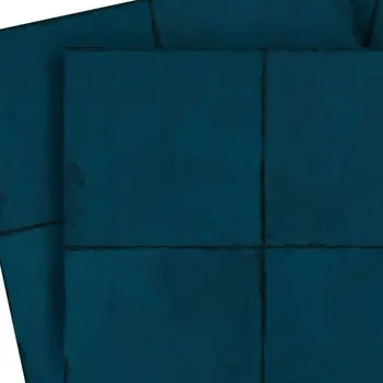 4" x 4" Blue Vinyl Arabesque Peel And Stick Removable Tiles