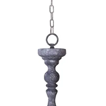 Brown Cylinder Metal Dimmable Chandelier With Khaki Shades