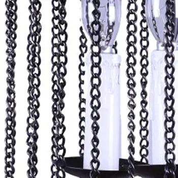 Brown Cylinder Metal Dimmable Chandelier