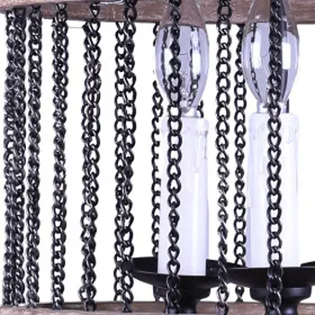 Brown Cylinder Metal Dimmable Chandelier