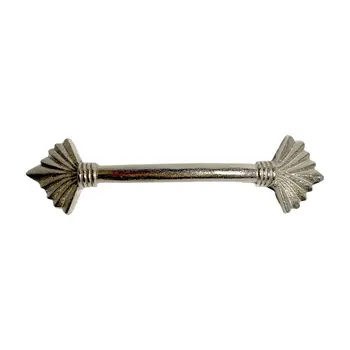 Set of Six Silver Metal Drawer Pull Knobs