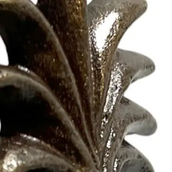 Set of Six Antiqued Bronze Metal Pineapple Drawer Pull Knobs