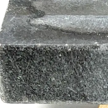 Set of Six Gray Stone Rectangular Drawer Pull Knobs