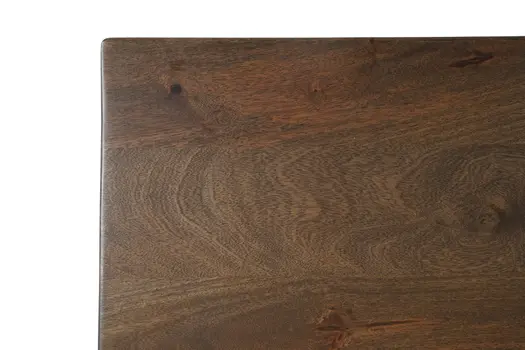 78" Brown Solid Wood Cross Leg Base Dining Table
