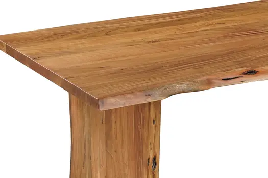 11 Piece Brown Solid Wood Dining Set with 10