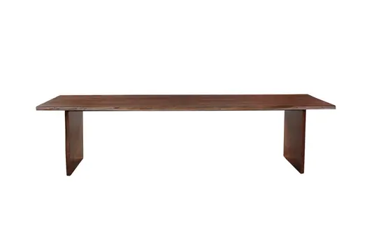 15 Piece Brown Solid Wood Dining Set with 14