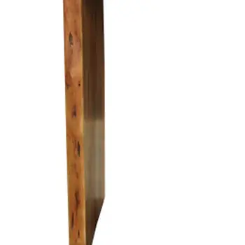 72" Brown Solid Wood Double Pedestal Base Dining Table
