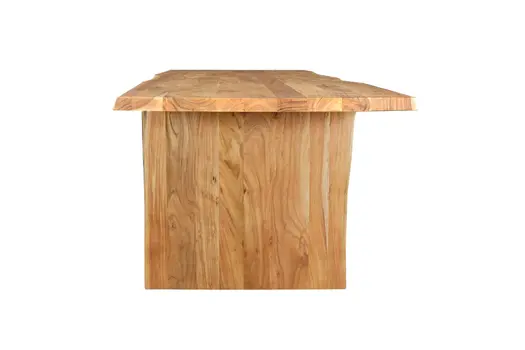 108" Brown Solid Wood Double Pedestal Base Dining Table
