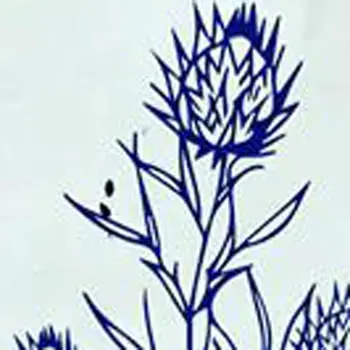 4" x 4" Blue Vinyl Arabesque Peel And Stick Removable Tiles
