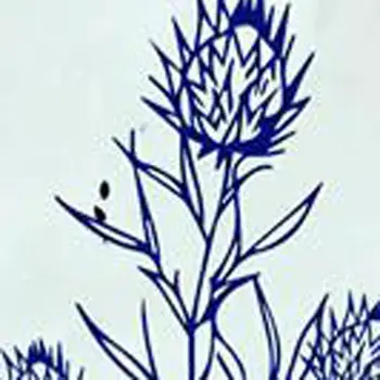 8" x 8" Blue Vinyl Arabesque Peel And Stick Removable Tiles