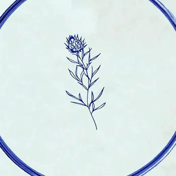 5" x 5" Blue Vinyl Arabesque Peel And Stick Removable Tiles