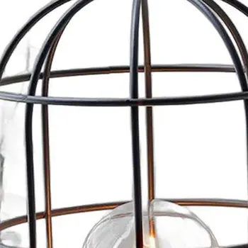 Set of Two 10" Black Metal Round Bedside Lamp With Black Cylinder Shade