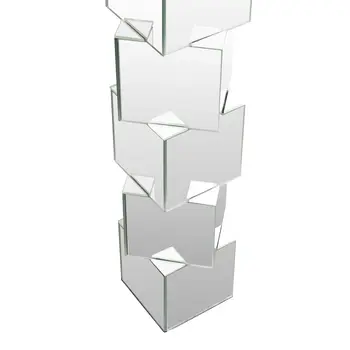 28" Silver Glass Decorative Bottles