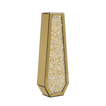 30" Gold Glass Decorative Bottles