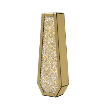 30" Gold Glass Decorative Bottles