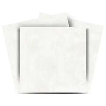 12" x 12" White Vinyl Arabesque Peel And Stick Removable Tiles