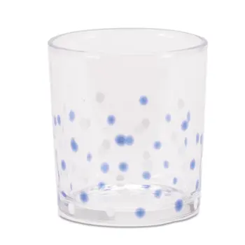 Set of Three Blue Abstract Glass Tabletop Votive Candle Holders