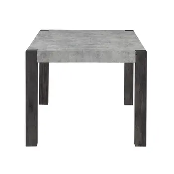 60" Gray Wood Dining Table