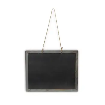 15" X 19" Brown Wood Hanging Chalkboard