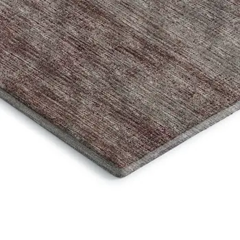 9' X 12' Burgundy And Gray Abstract Washable Indoor Outdoor Area Rug