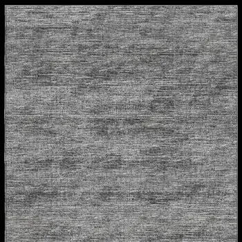 5' X 8' Gray And Ivory Abstract Washable Indoor Outdoor Area Rug