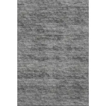 9' X 12' Gray And Ivory Abstract Washable Indoor Outdoor Area Rug