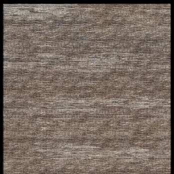 3' X 5' Brown And Gray Abstract Washable Indoor Outdoor Area Rug