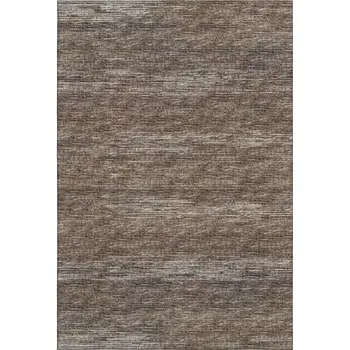 3' X 5' Brown And Gray Abstract Washable Indoor Outdoor Area Rug