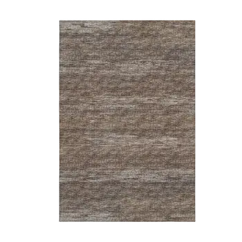 3' X 5' Brown And Gray Abstract Washable Indoor Outdoor Area Rug