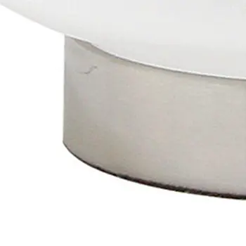 23" White Glass Gourd Table Lamp With White Drum Shade