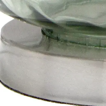 23" Sage Glass Round Table Lamp With White Drum Shade