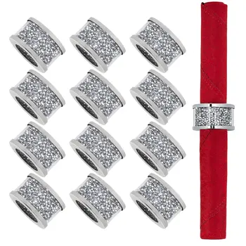 2" Silver Glass Flat Napkin Holder
