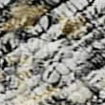 3' X 5' Midnight Ivory And Beige Abstract Washable Area Rug With UV Protection