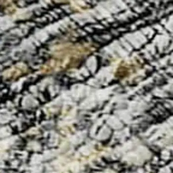 5' X 8' Midnight Ivory And Beige Abstract Washable Area Rug With UV Protection